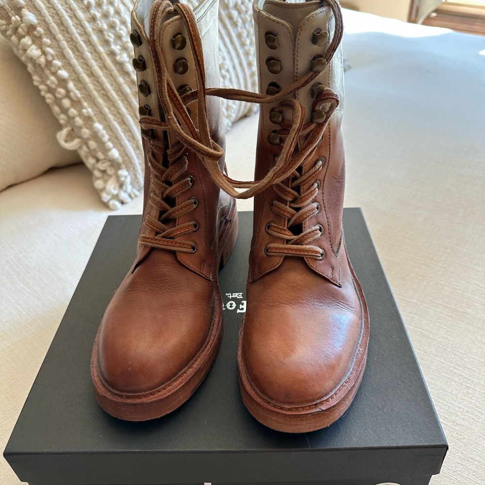 Brown Leather Ankle Boots